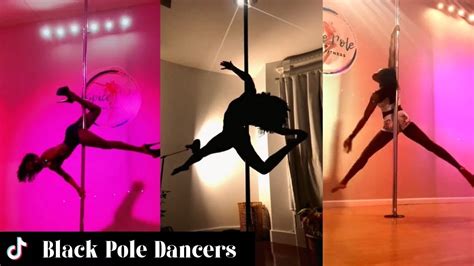 black pole dancer